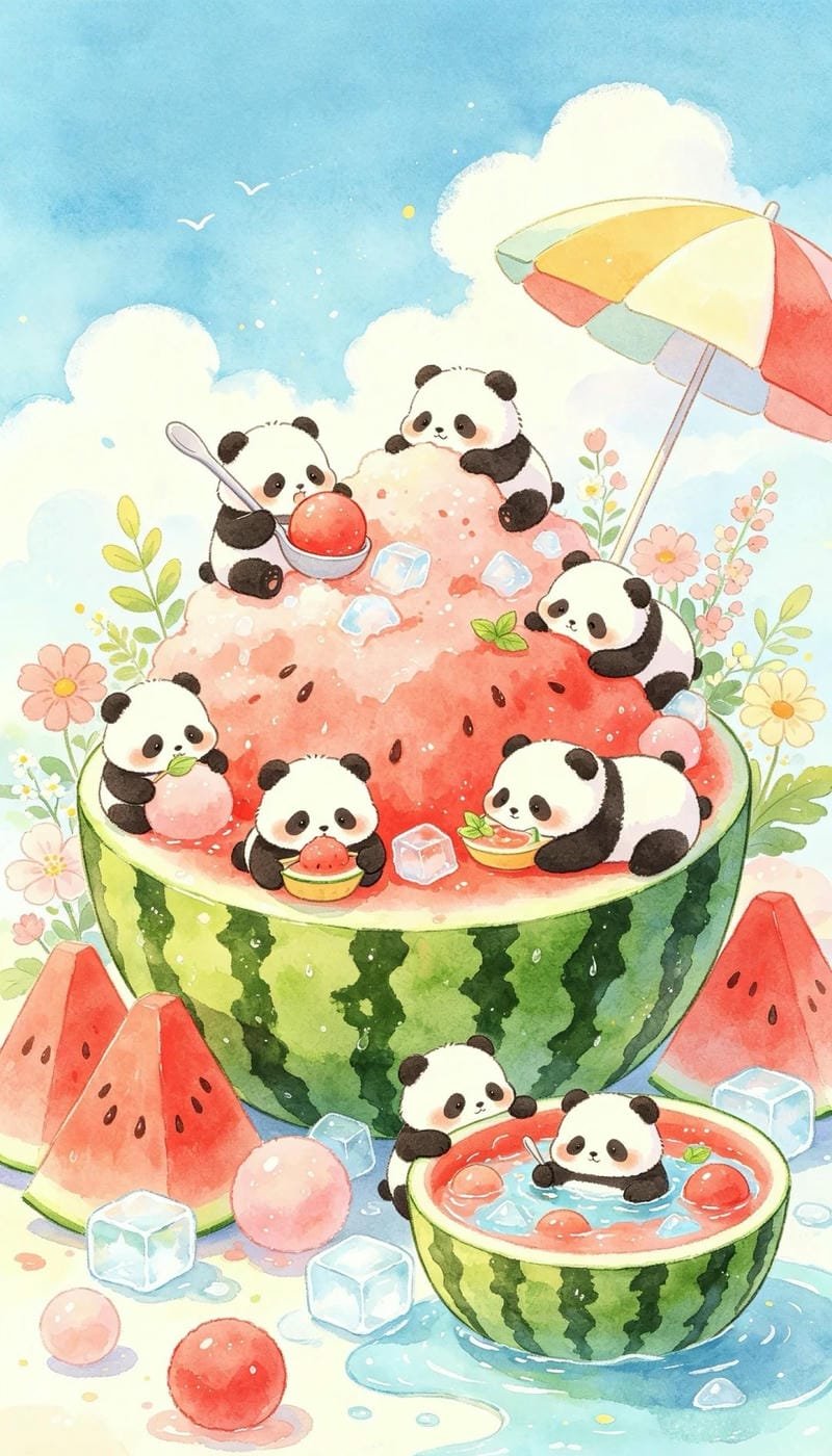 Hình nền gấu trúc cute chất lượng cao sắc nét