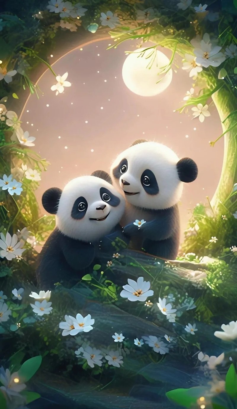 hình nền gấu trúc cute 29