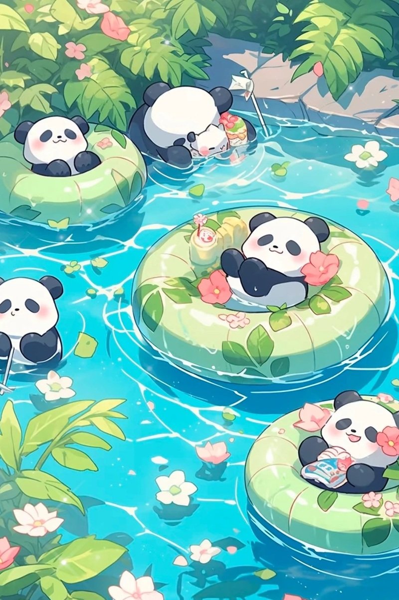 hình nền gấu trúc cute 8