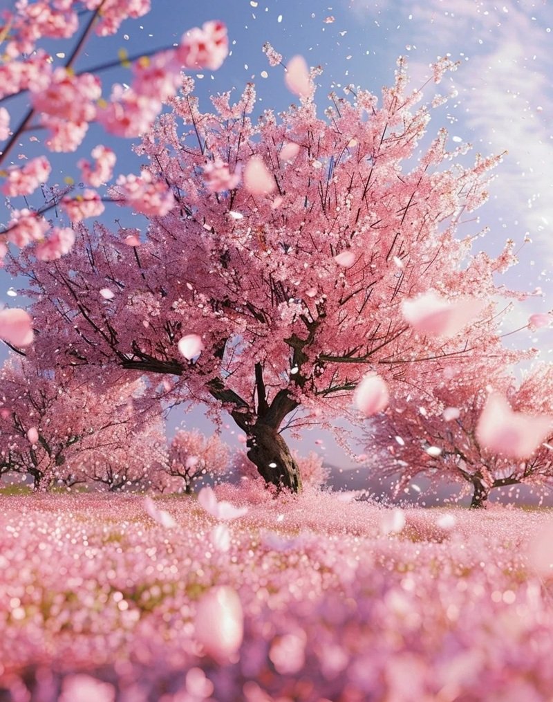 hình nền hoa anh đào rơi 1