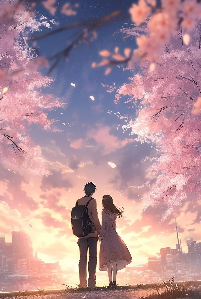 hình nền hoa anh đào rơi 15