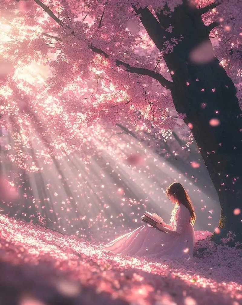 hình nền hoa anh đào rơi 29