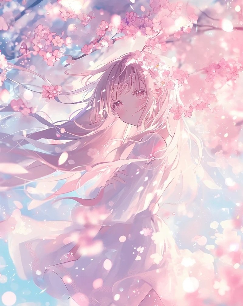 hình nền hoa anh đào rơi 30