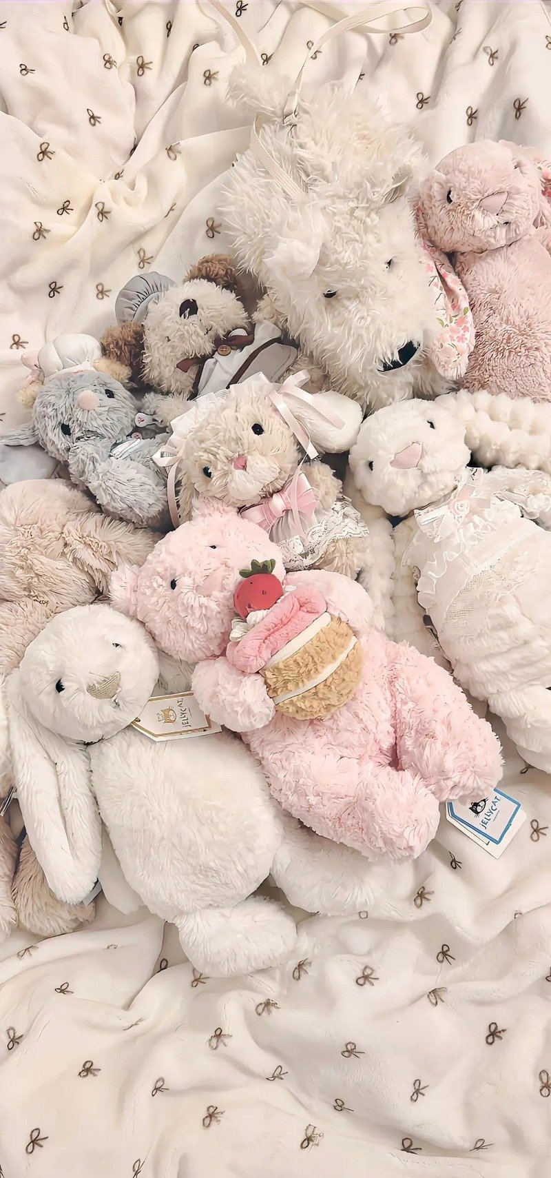 Hình nền thỏ hồng cute đáng yêu cho điện thoại