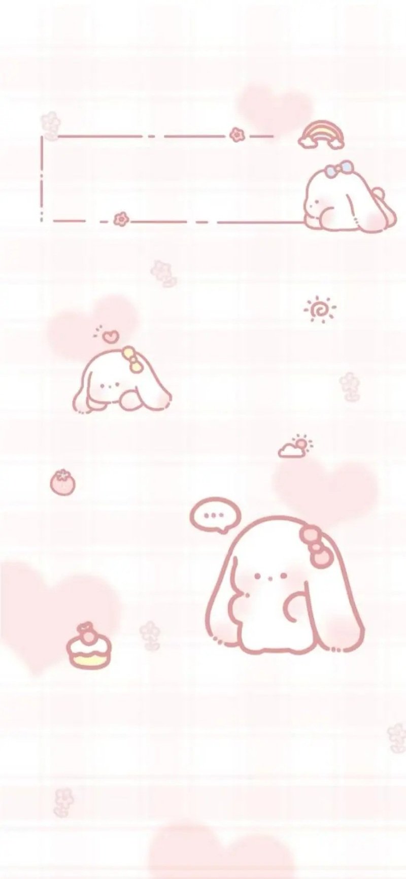 hình nền thỏ hồng cute 12