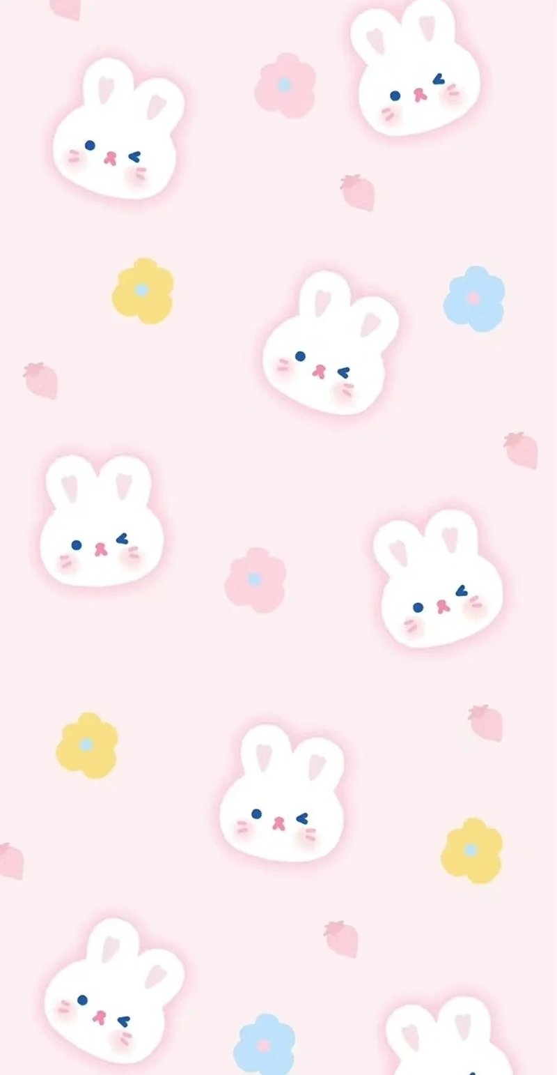 hình nền thỏ hồng cute 13