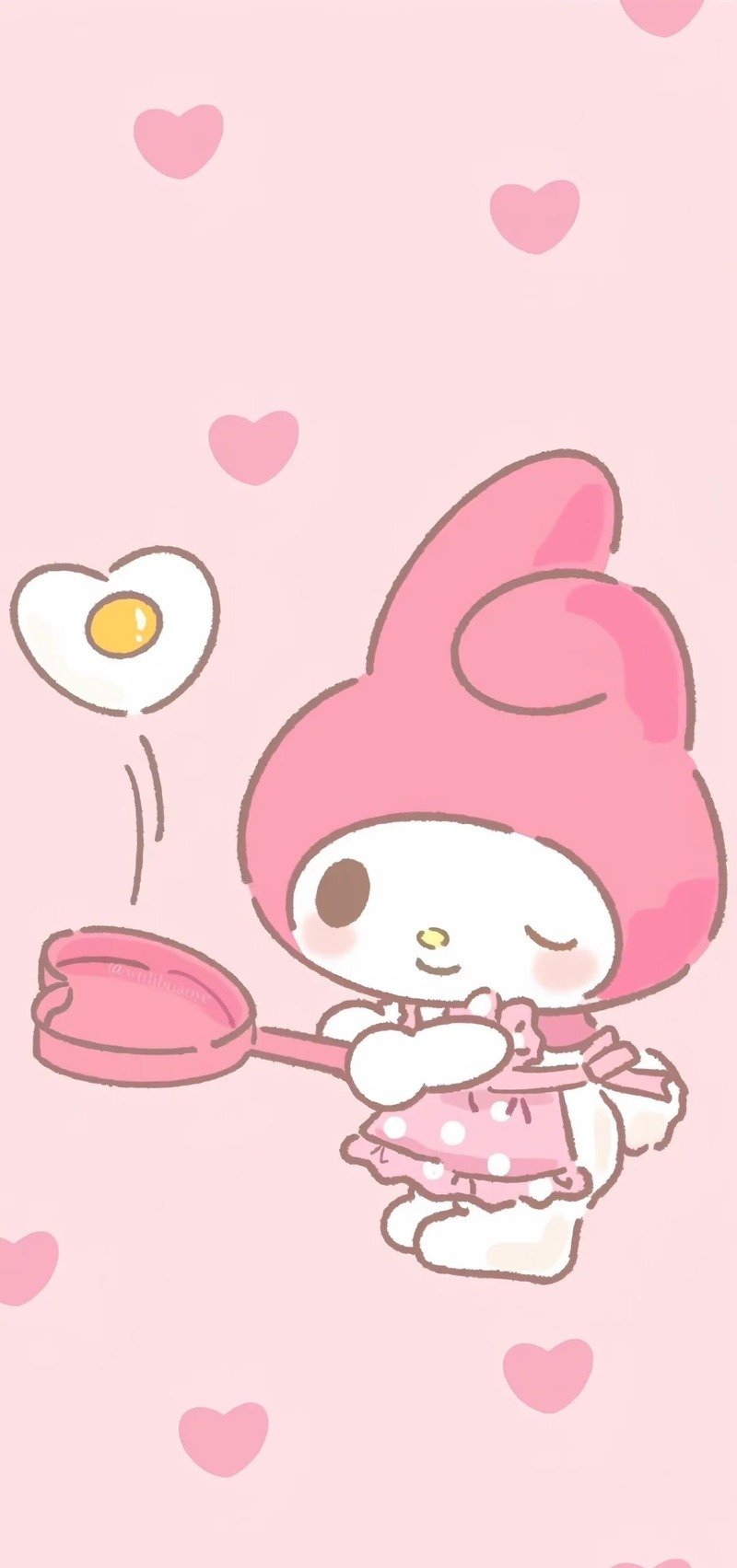 Hình nền thỏ hồng cute với tạo hình dễ thương