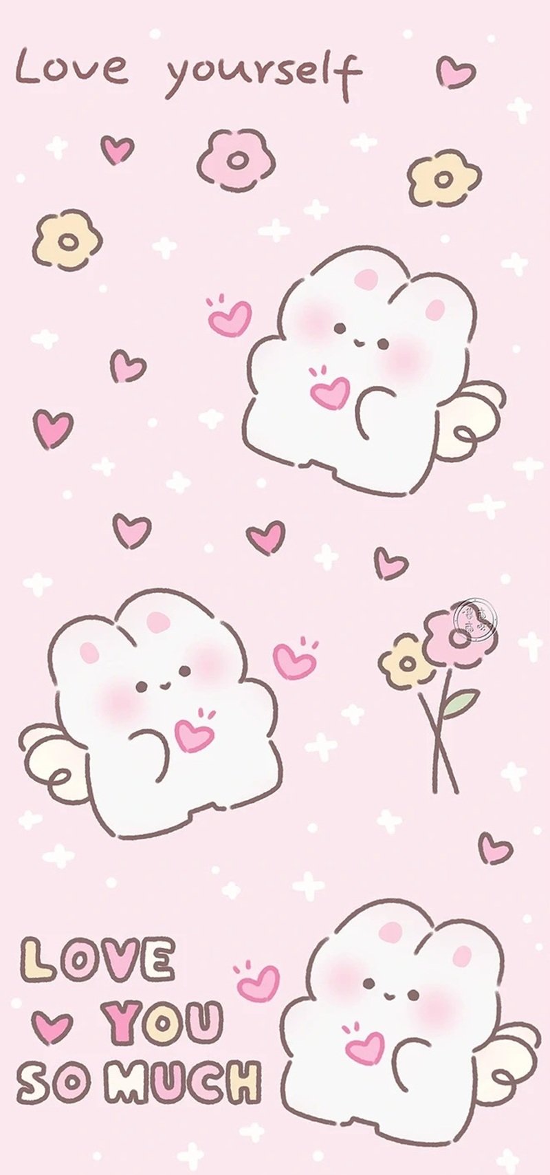 hình nền thỏ hồng cute 2