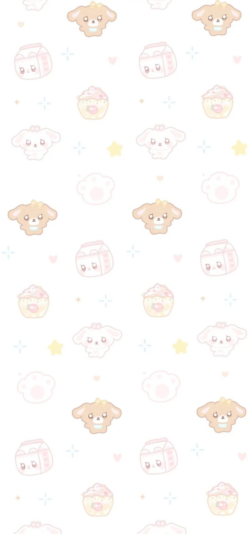 Hình nền thỏ hồng cute phong cách kawaii Nhật Bản