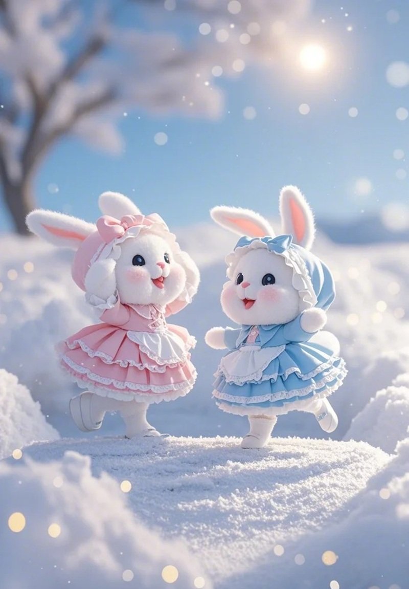 hình nền thỏ hồng cute 23