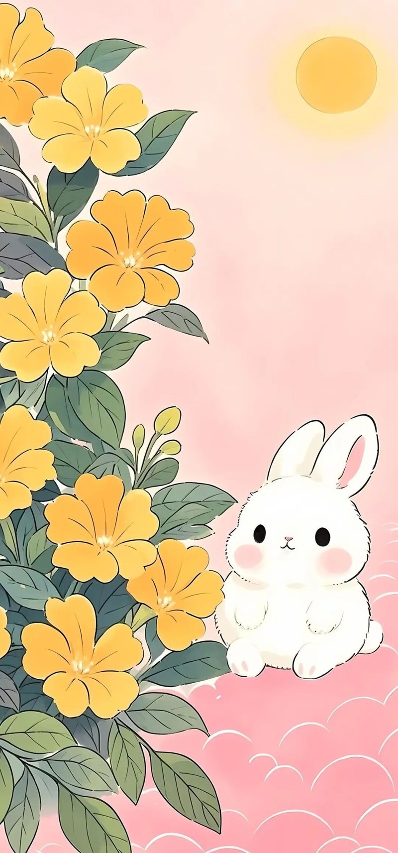 hình nền thỏ hồng cute 25