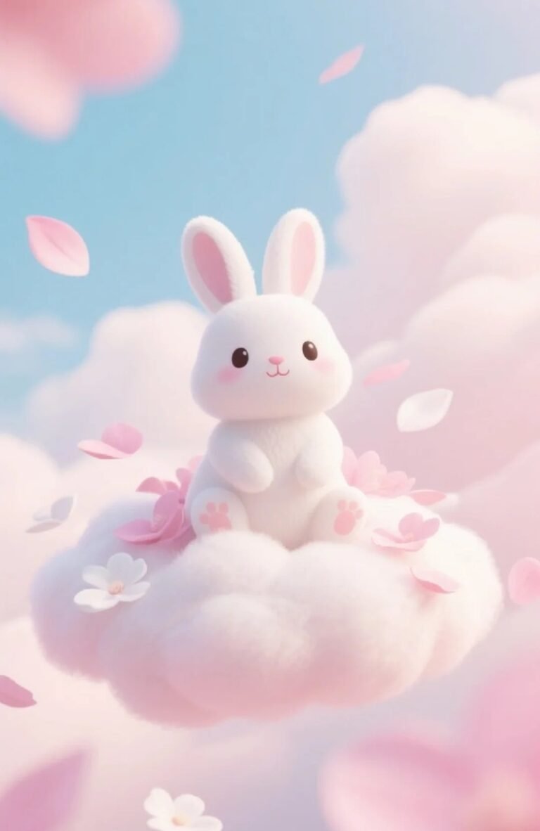 200+Hình nền thỏ hồng cute dễ thương cho điện thoại