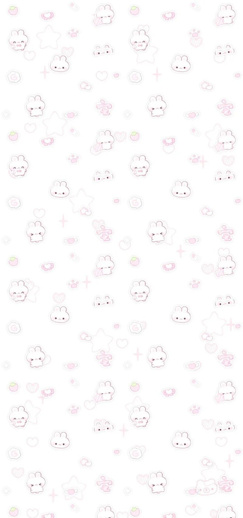 Hình nền thỏ hồng cute làm ảnh nền điện thoại