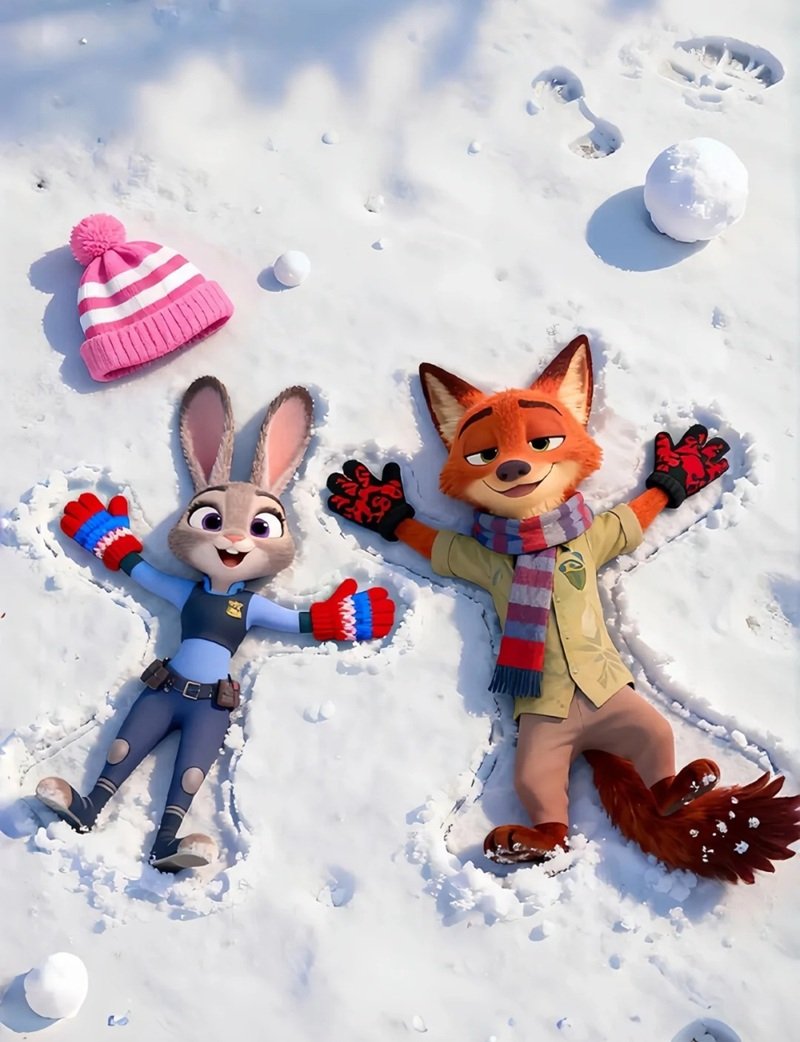 hình nền thỏ judy và cáo nick