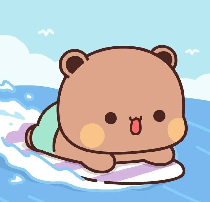 Ảnh biểu tượng gấu cute phong cách hiện đại