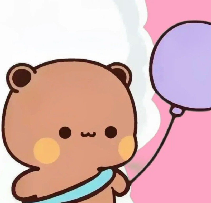 Icon chú gấu nhỏ với tạo hình đáng yêu