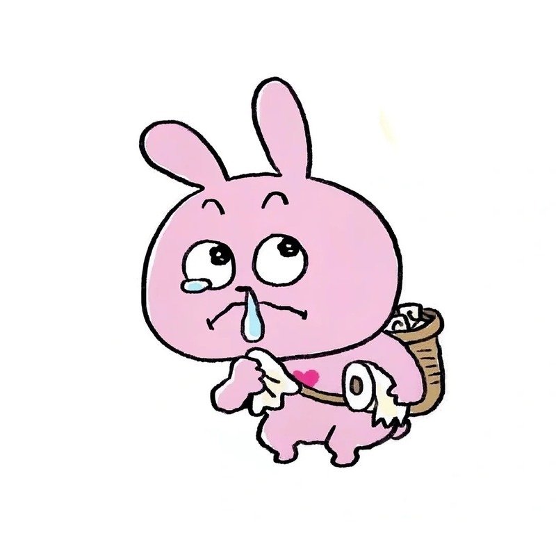 Ảnh thỏ hồng cute với ánh mắt biểu cảm