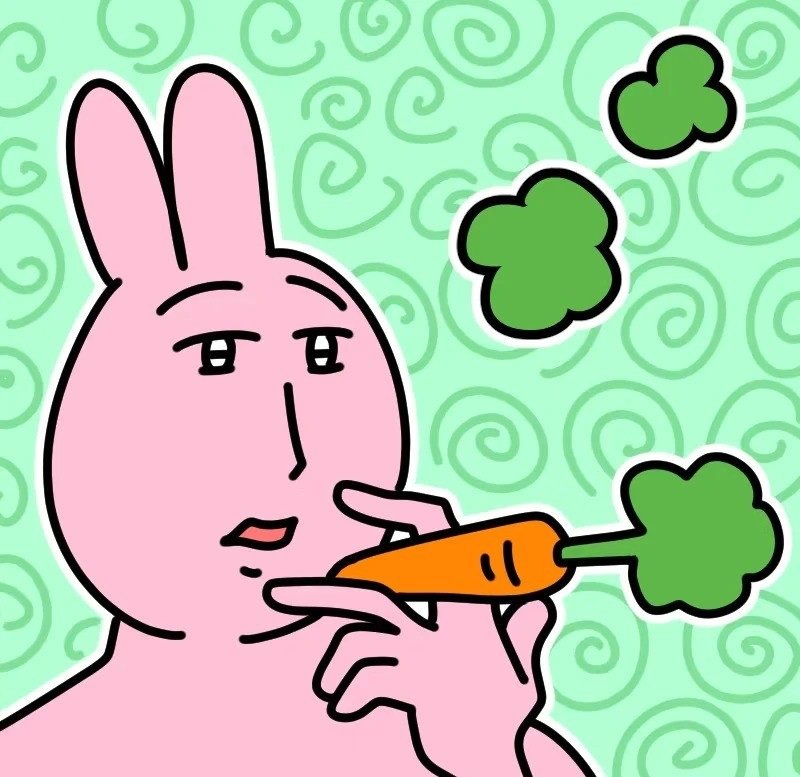 meme thỏ hồng 32