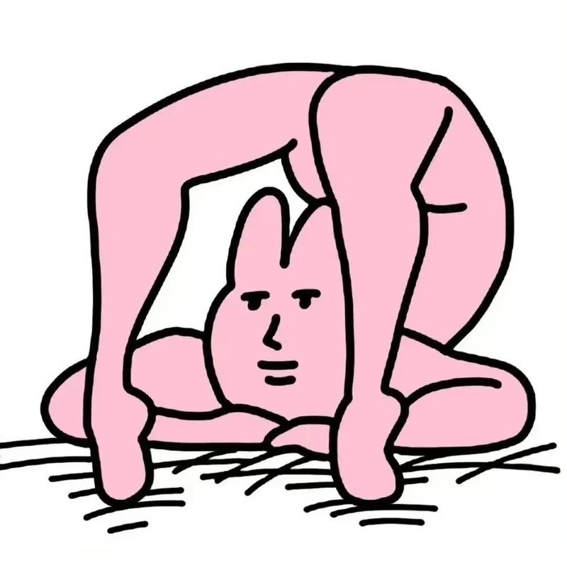 Meme thỏ hồng nổi bật trên mạng xã hội hiện nay