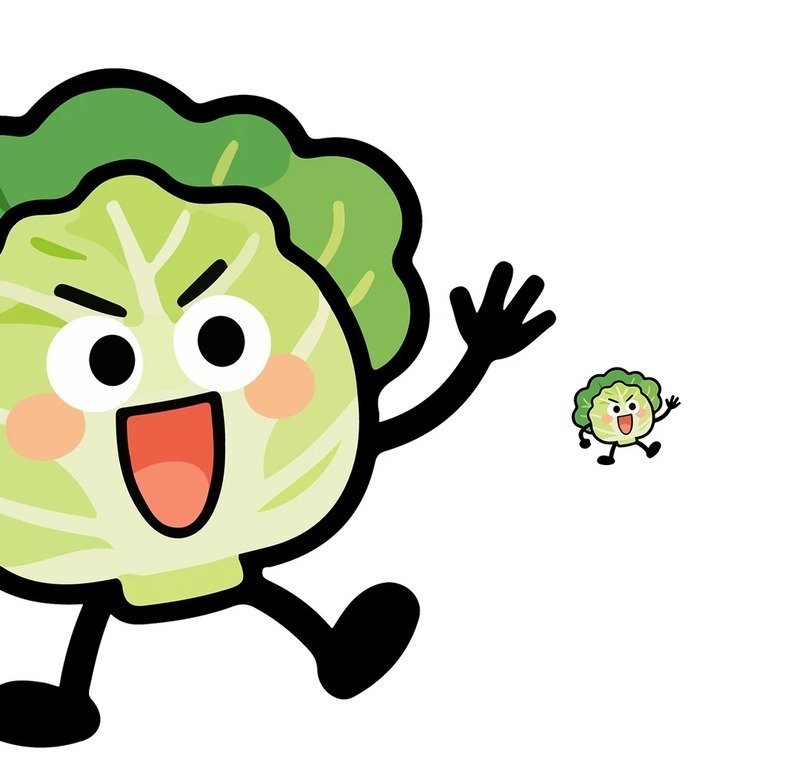 Hình ảnh trái cây rau củ chibi ngộ nghĩnh