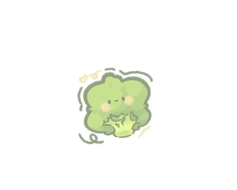 Hình ảnh rau củ quả chibi nhiều màu sắc