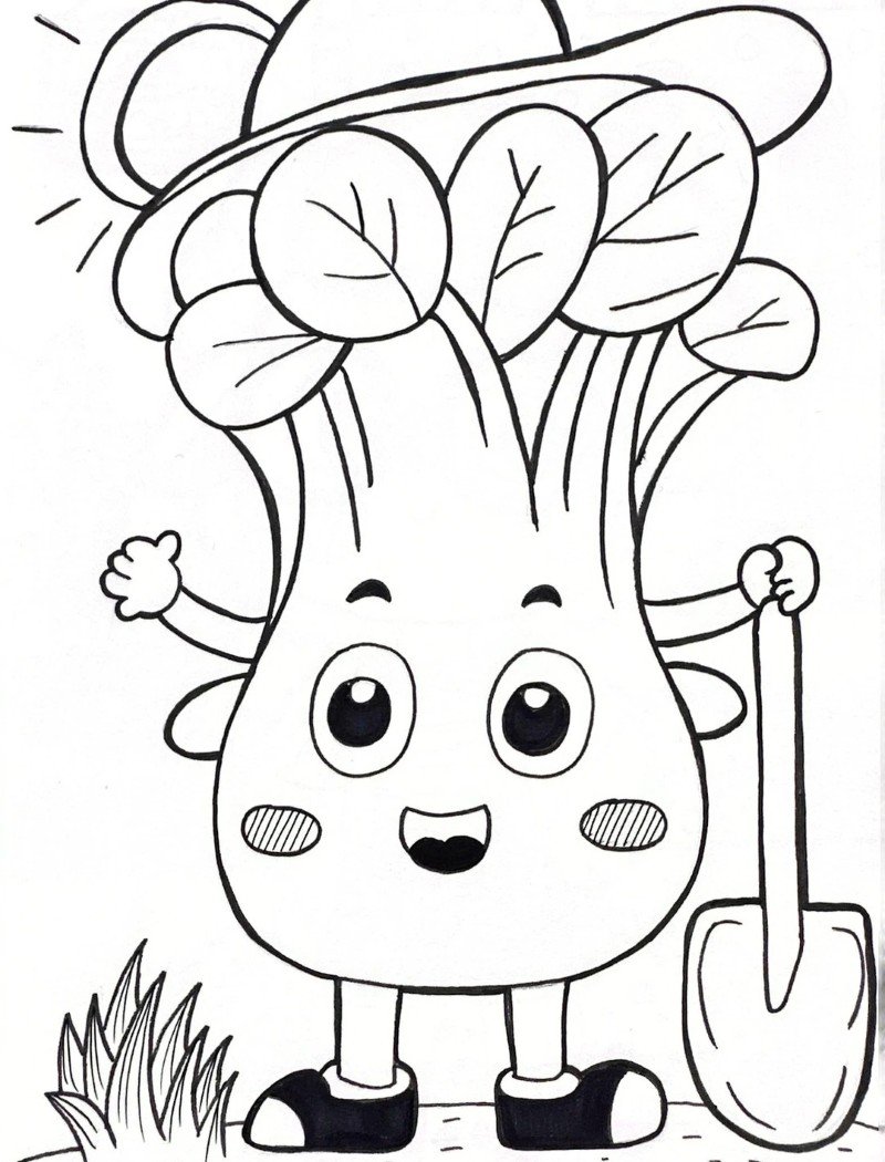 rau củ quả chibi 22