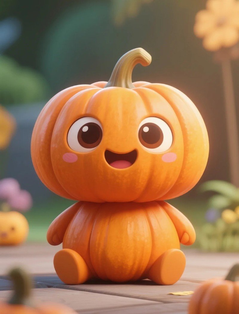 rau củ quả chibi 25