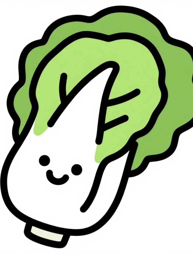 rau củ quả chibi 28