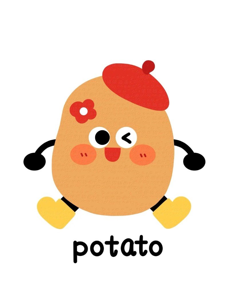 rau củ quả chibi 3