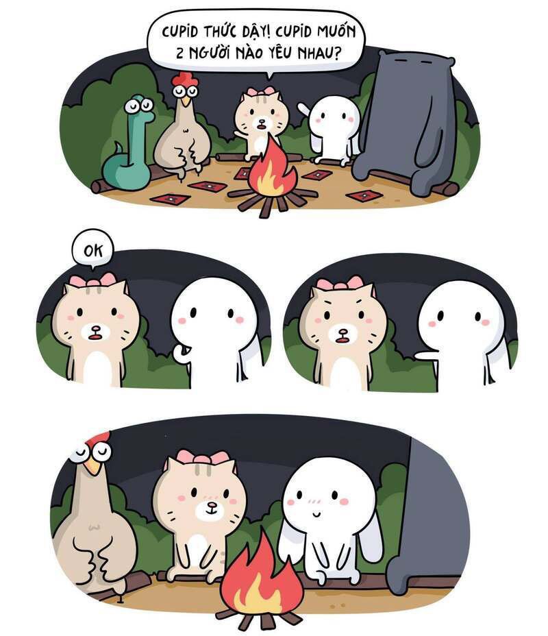 Ảnh thỏ bảy màu chế meme độc đáo