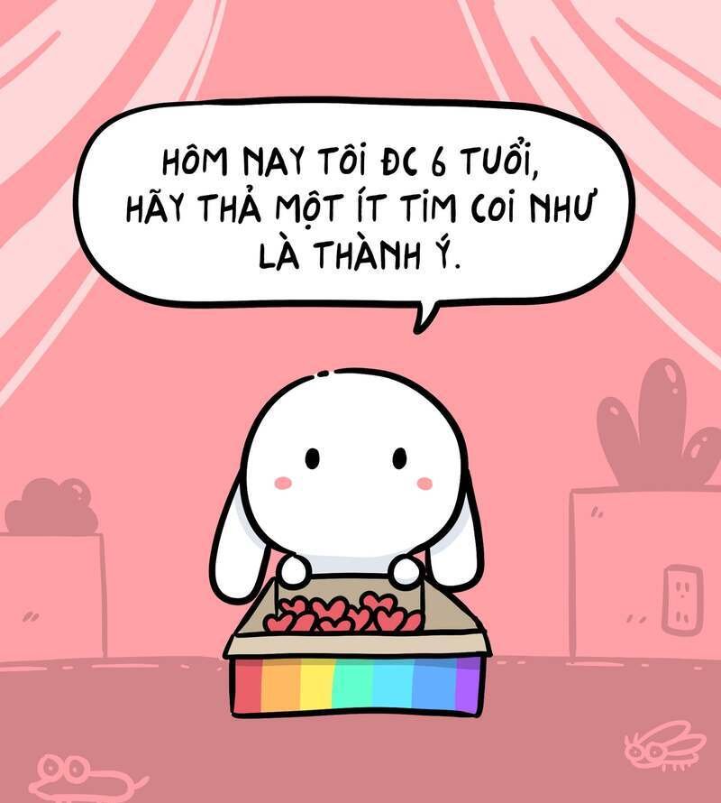 Thỏ bảy màu meme ngộ nghĩnh được yêu thích