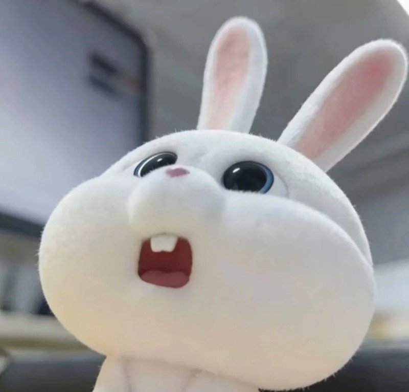 Thỏ chibi cute với tạo hình đáng yêu