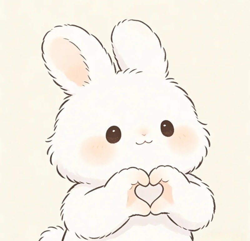 Hình ảnh thỏ chibi dễ thương