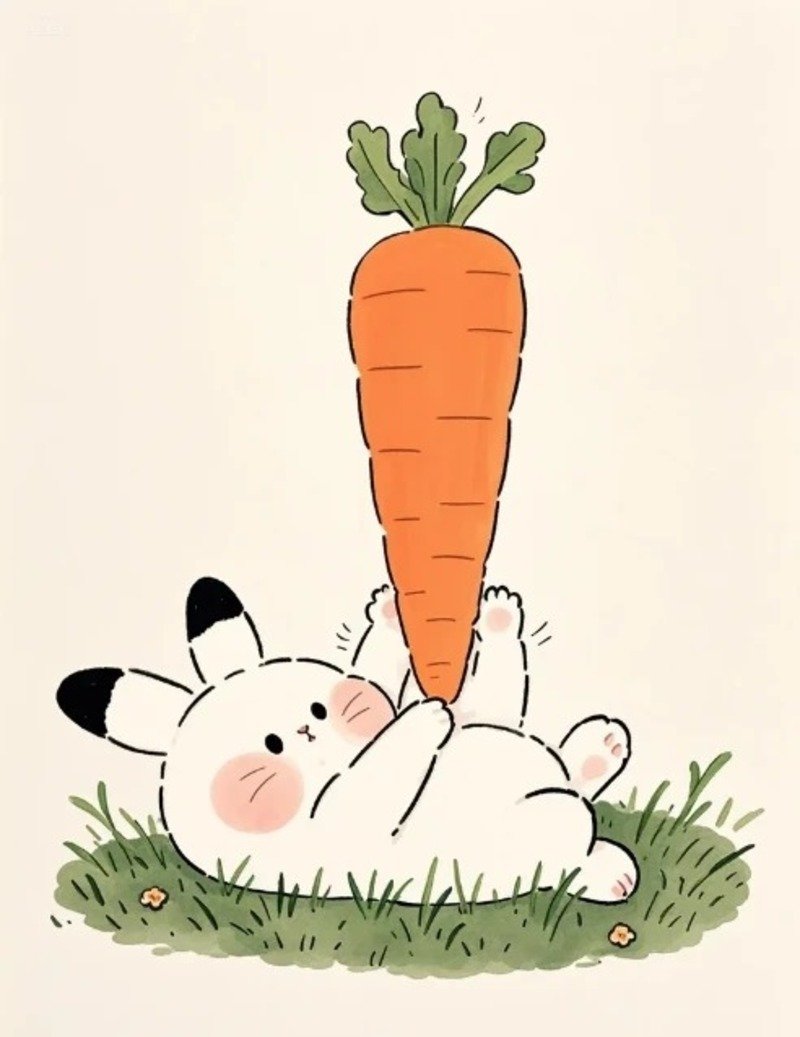Hình ảnh thỏ chibi nhỏ xinh