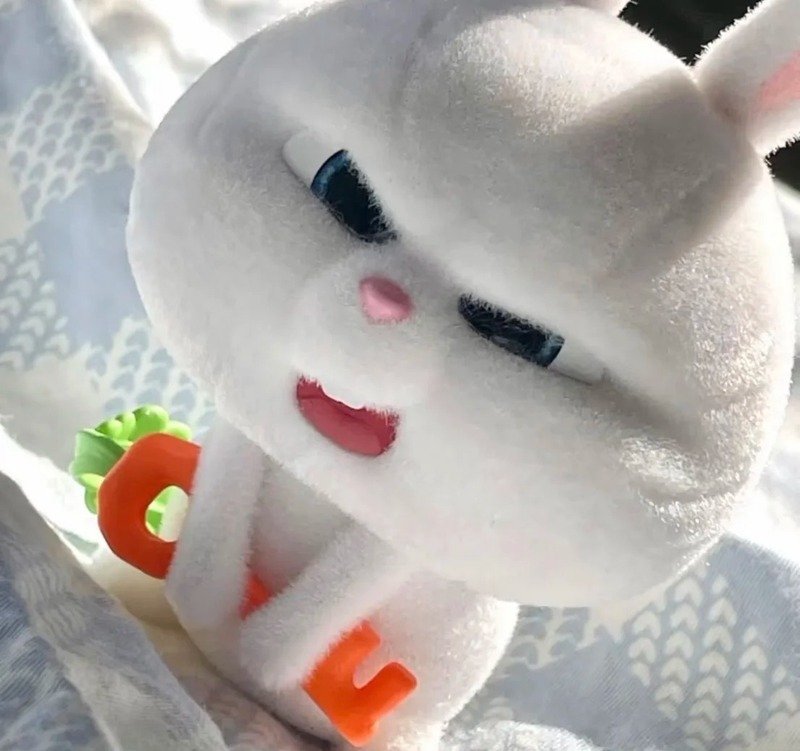 Thỏ chibi với đôi tai dài xinh xắn