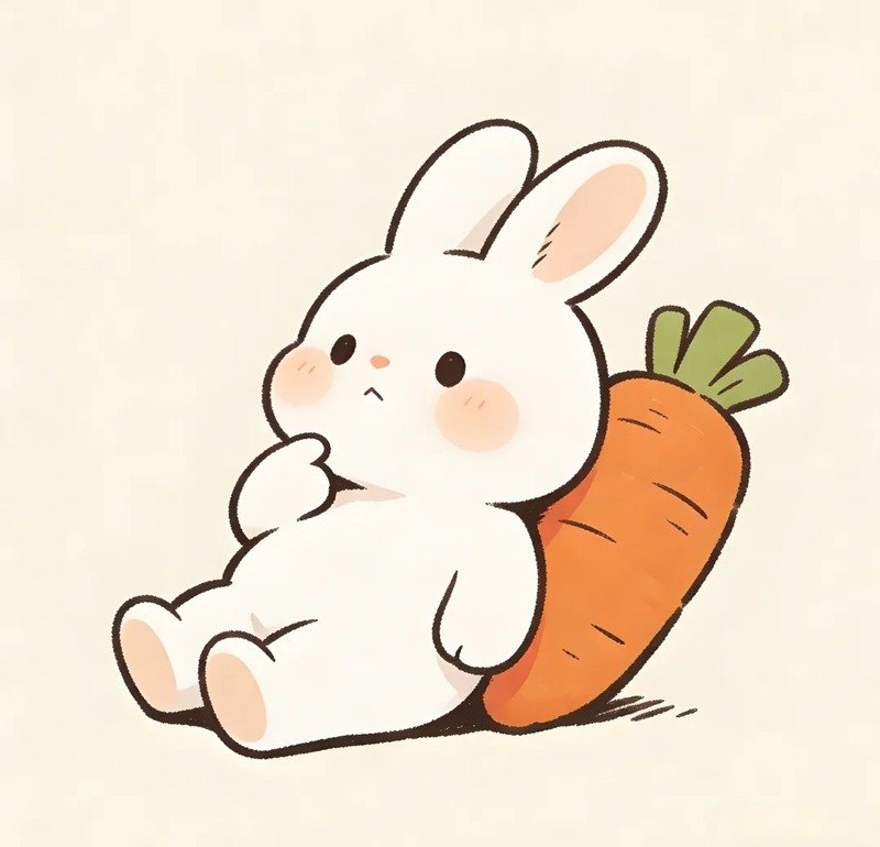 Hình ảnh chú thỏ chibi cute