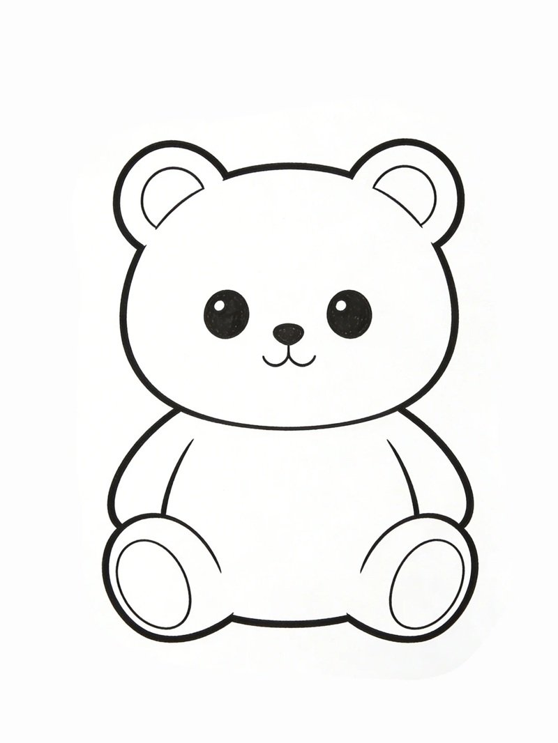 tô màu con gấu 10