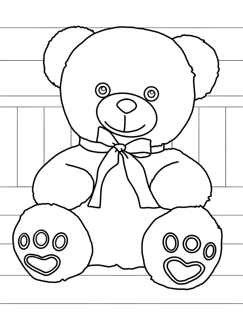 tô màu con gấu 13