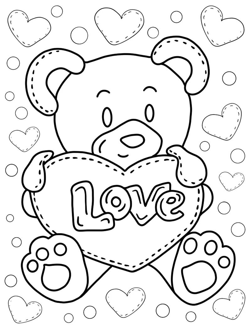 tô màu con gấu 14