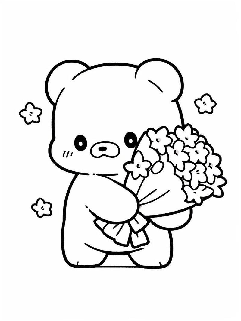 tô màu con gấu 18