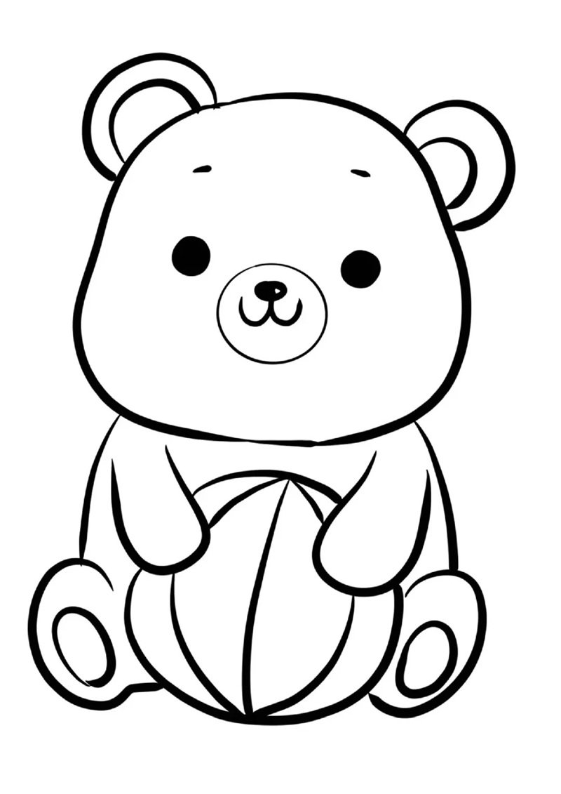 tô màu con gấu 20