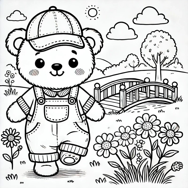 tô màu con gấu 27