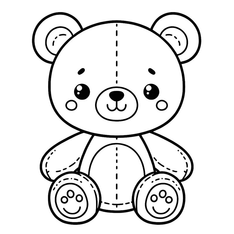 tô màu con gấu 3