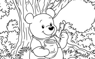 175+ Tranh tô màu con gấu dễ thương cho bé học và chơi