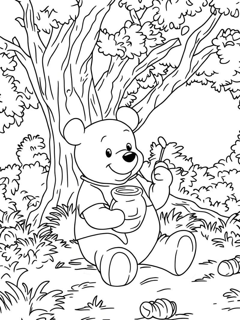 175+ Tranh tô màu con gấu dễ thương cho bé học và chơi