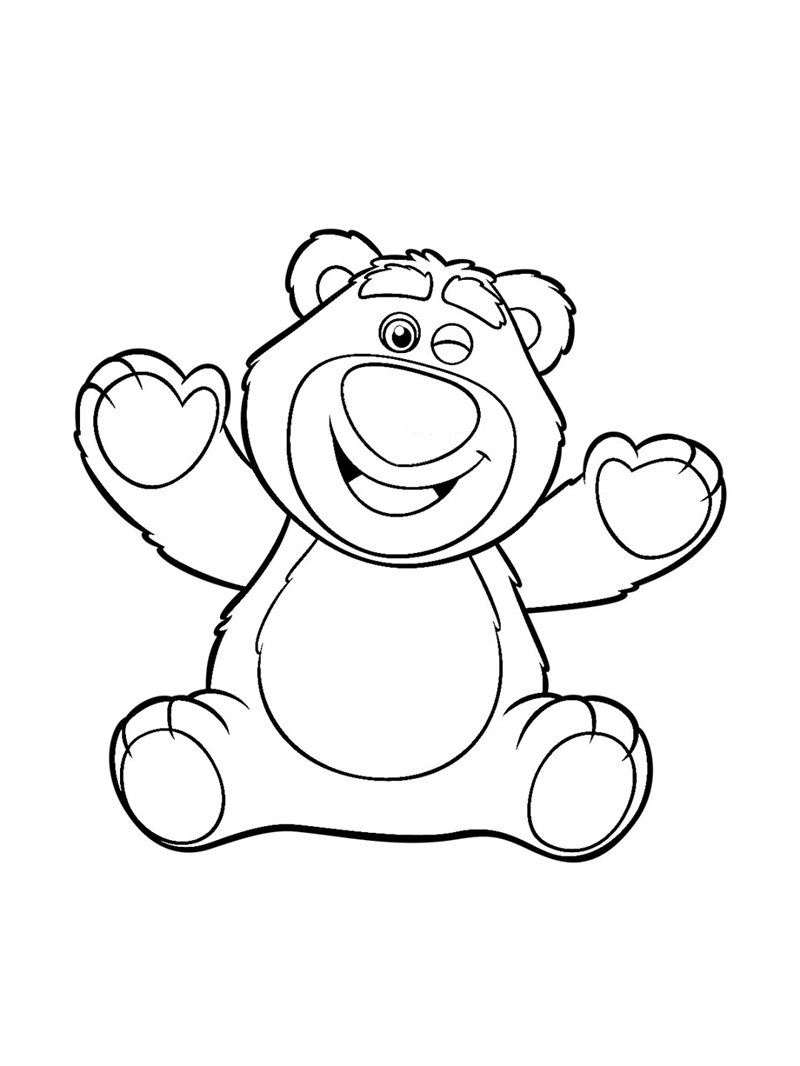 tô màu gấu dâu 13