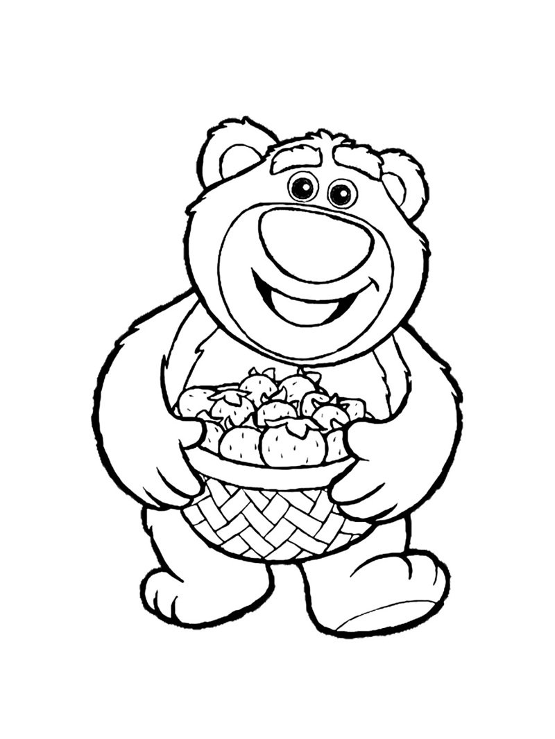 tô màu gấu dâu 16