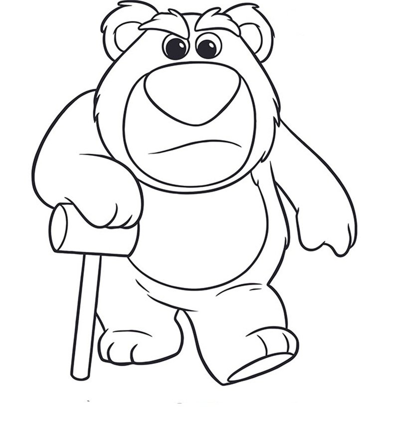 tô màu gấu dâu 18