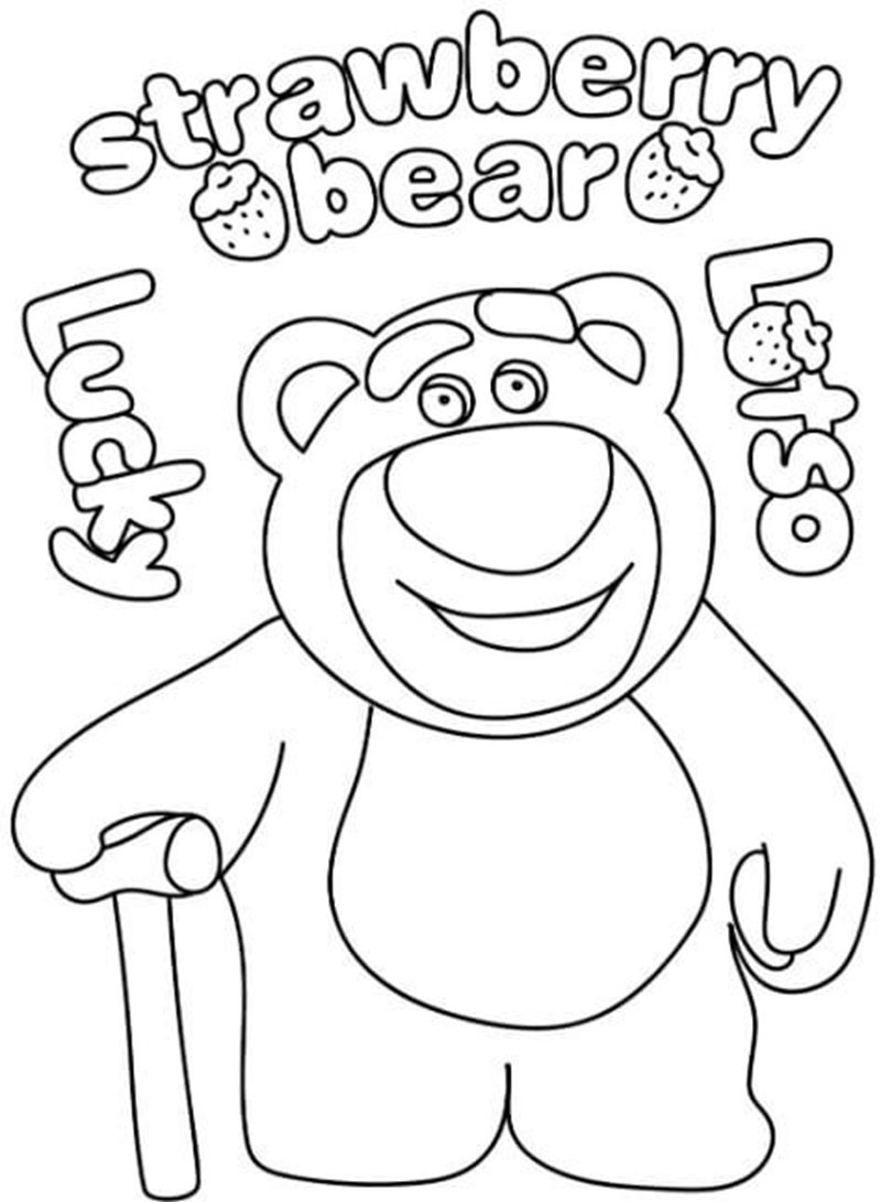 tô màu gấu dâu 29