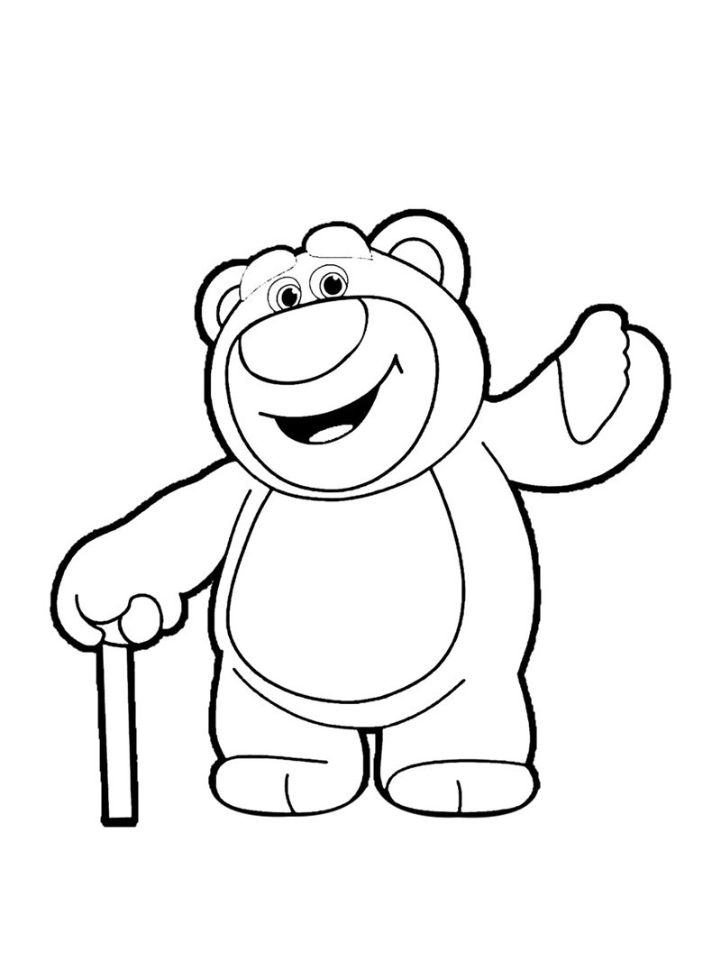 tô màu gấu dâu 6